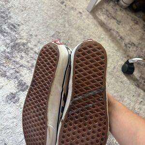 Red and White Sneakers